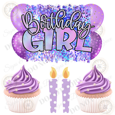 Purple Birthday Girl