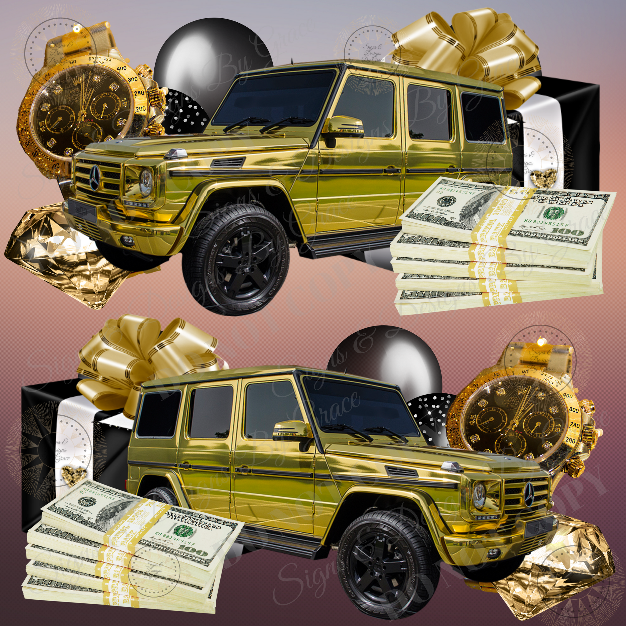 Black gold G wagon EZ Flare