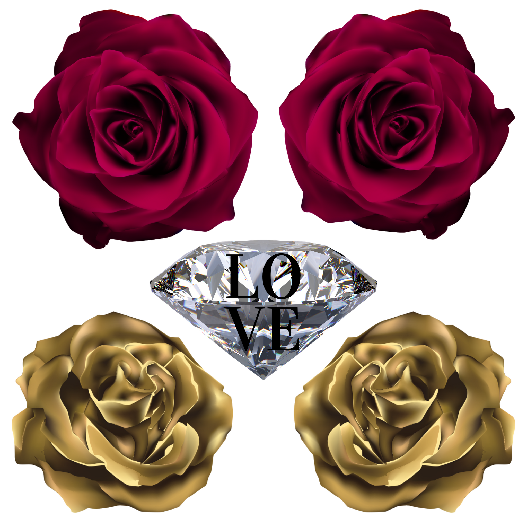 cut Roses LOVE 4011