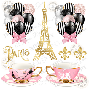 Black Pink White Tea Party in Paris 141